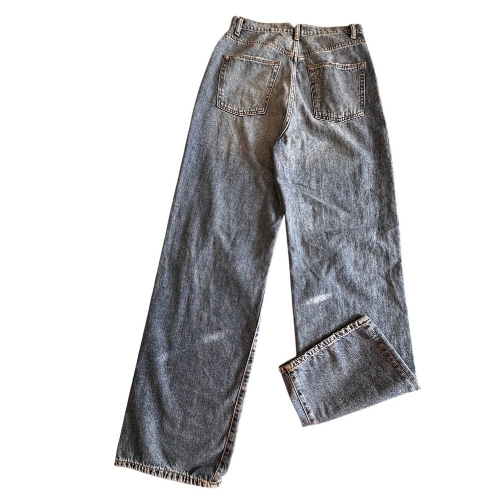 New Revolve Lovers + Friends Lennon Blue Ultra High Rise Wide Leg Jeans Size 28 - Picture 4 of 8